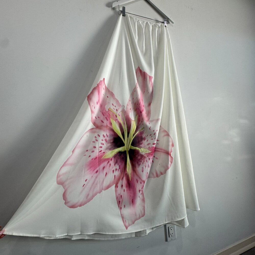 Commense Strapless Floral Print Maxi Dress New , Size M - Picture 8 of 16